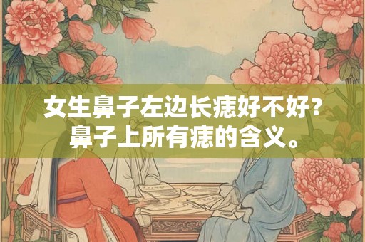 女生鼻子左边长痣好不好?鼻子上所有痣的含义。 女生鼻子左边长痣好不好?鼻子上所有痣的含义。