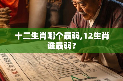 十二生肖哪个最弱,12生肖谁最弱？
