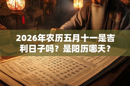 2026年农历五月十一是吉利日子吗?是阳历哪天? 2026年农历五月十一是吉利日子吗?是阳历哪天?