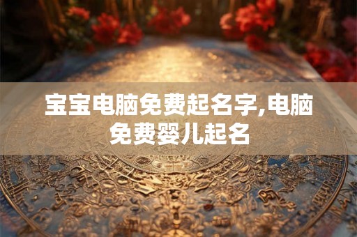 宝宝电脑免费起名字,电脑免费婴儿起名