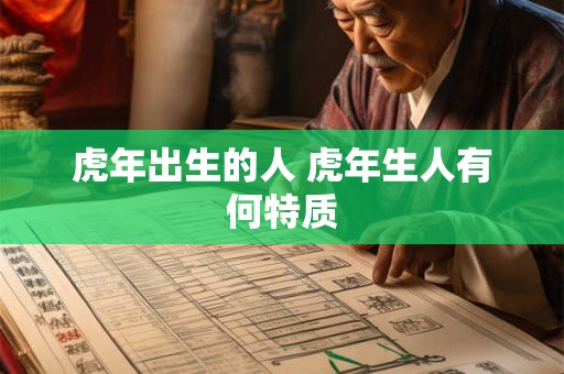 虎年出生的人 虎年生人有何特质