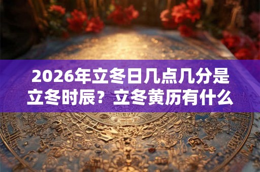 2026年立冬日几点几分是立冬时辰?立冬黄历有什么宜忌内容? 2026年立冬日几点几分是立冬时辰?立冬黄历有什么宜忌内容?