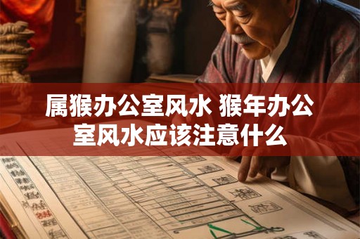 属猴办公室风水 猴年办公室风水应该注意什么