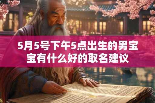 5月5号下午5点出生的男宝宝有什么好的取名建议