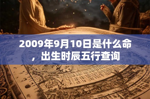 2009年9月10日是什么命，出生时辰五行查询