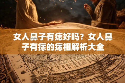 女人鼻子有痣好吗？女人鼻子有痣的痣相解析大全
