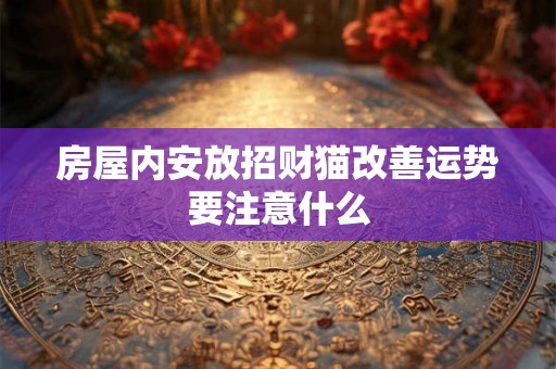 房屋内安放招财猫改善运势要注意什么 房屋内安放招财猫改善运势要注意什么
