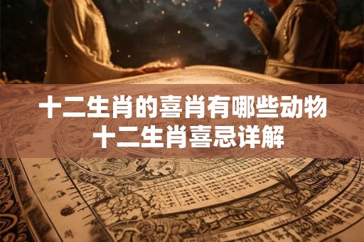 十二生肖的喜肖有哪些动物  十二生肖喜忌详解