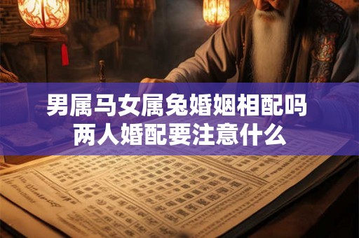 男属马女属兔婚姻相配吗 两人婚配要注意什么
