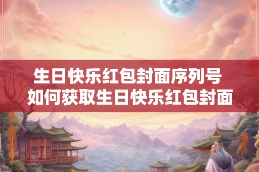生日快乐红包封面序列号 如何获取生日快乐红包封面序列号