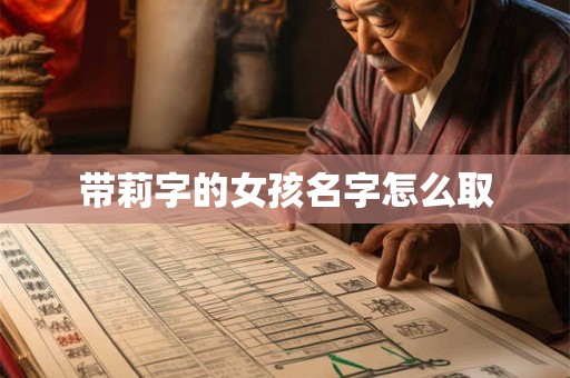 带莉字的女孩名字怎么取