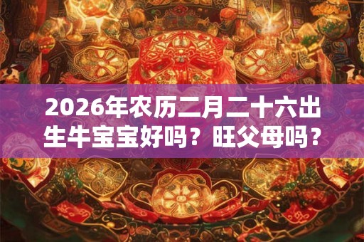 2026年农历二月二十六出生牛宝宝好吗?旺父母吗? 2026年农历二月二十六出生牛宝宝好吗?旺父母吗?