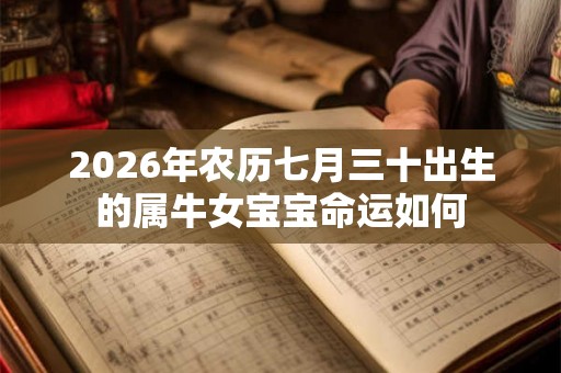 2026年农历七月三十出生的属牛女宝宝命运如何