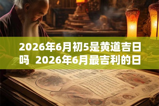 2026年6月初5是黄道吉日吗  2026年6月最吉利的日子