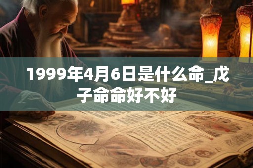 1999年4月6日是什么命_戊子命命好不好