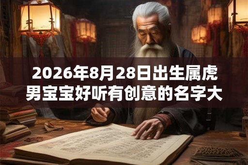 2026年8月28日出生属虎男宝宝好听有创意的名字大全