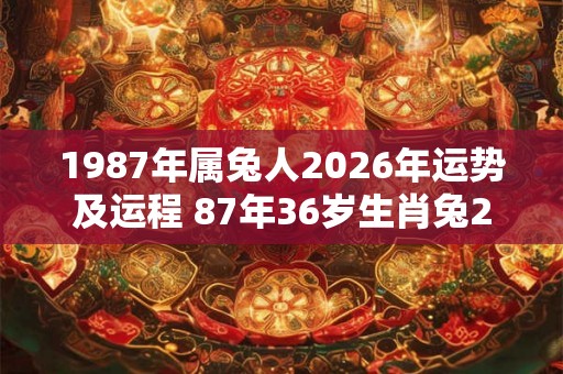 1987年属兔人2026年运势及运程 87年36岁生肖兔2026年每月运势 1987年属兔人2026年运势及运程 87年36岁生肖兔2026年每月运势