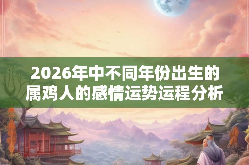 2026年中不同年份出生的属鸡人的感情运势运程分析！