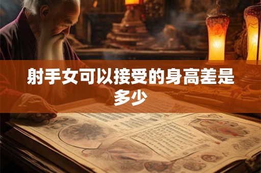 射手女可以接受的身高差是多少