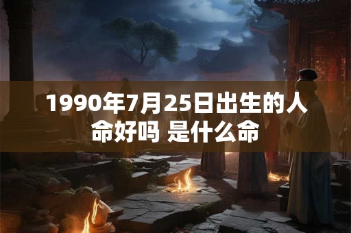 1990年7月25日出生的人命好吗 是什么命