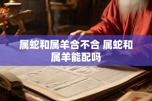 属蛇和属羊合不合 属蛇和属羊能配吗