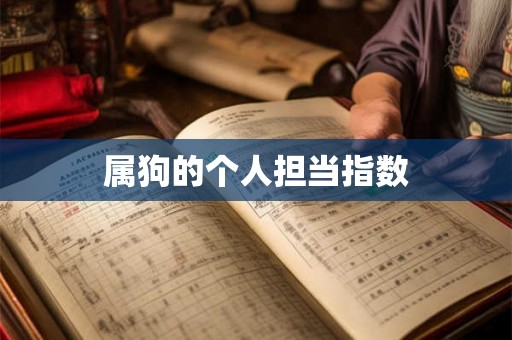 属狗的个人担当指数 属狗的个人担当指数
