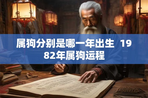 属狗分别是哪一年出生  1982年属狗运程