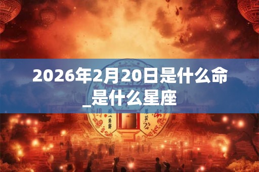 2026年2月20日是什么命_是什么星座
