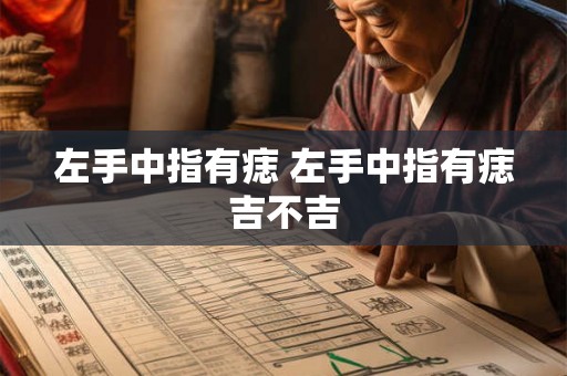 左手中指有痣 左手中指有痣吉不吉 左手中指有痣 左手中指有痣吉不吉