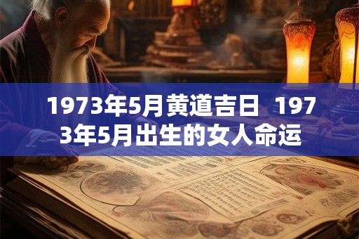 1973年5月黄道吉日  1973年5月出生的女人命运