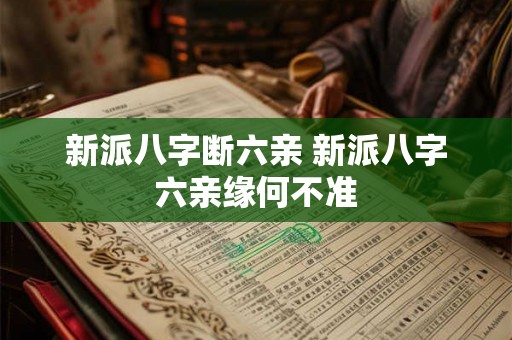 新派八字断六亲 新派八字六亲缘何不准