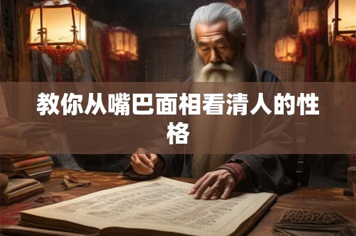 教你从嘴巴面相看清人的性格