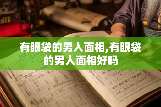 有眼袋的男人面相,有眼袋的男人面相好吗