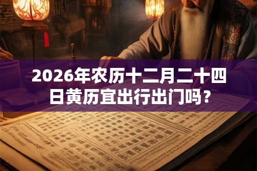 2026年农历十二月二十四日黄历宜出行出门吗? 2026年农历十二月二十四日黄历宜出行出门吗?