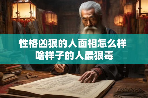 性格凶狠的人面相怎么样 啥样子的人最狠毒 性格凶狠的人面相怎么样 啥样子的人最狠毒