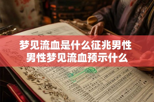 梦见流血是什么征兆男性 男性梦见流血预示什么 梦见流血是什么征兆男性 男性梦见流血预示什么