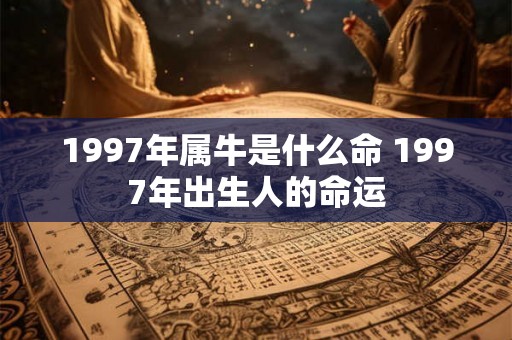1997年属牛是什么命 1997年出生人的命运 1997年属牛是什么命 1997年出生人的命运