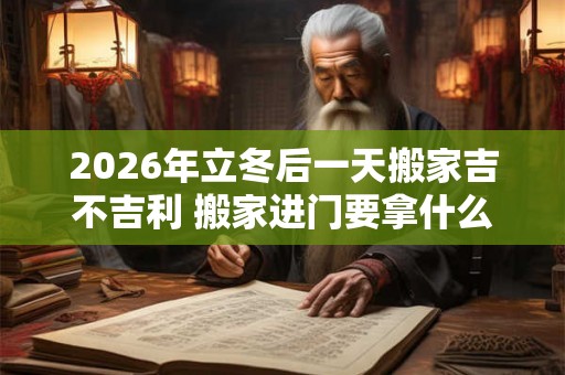 2026年立冬后一天搬家吉不吉利 搬家进门要拿什么东西