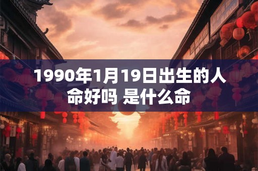 1990年1月19日出生的人命好吗 是什么命