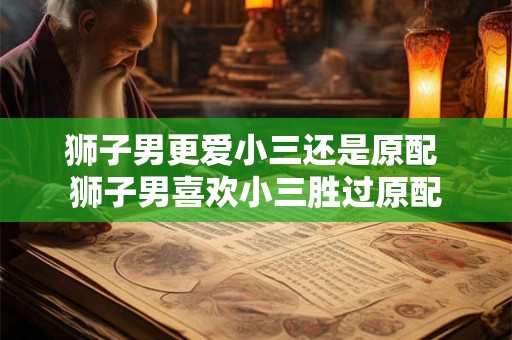 狮子男更爱小三还是原配 狮子男喜欢小三胜过原配