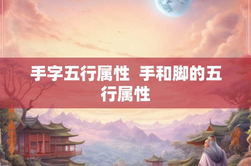 手字五行属性  手和脚的五行属性
