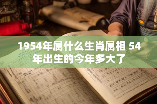 1954年属什么生肖属相 54年出生的今年多大了 1954年属什么生肖属相 54年出生的今年多大了