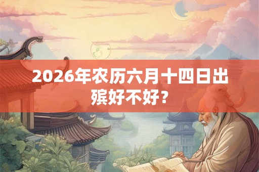2026年农历六月十四日出殡好不好？
