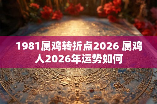 1981属鸡转折点2026 属鸡人2026年运势如何