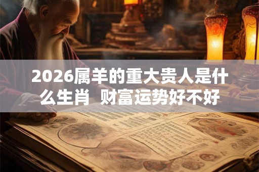 2026属羊的重大贵人是什么生肖  财富运势好不好