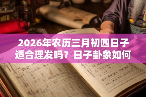 2026年农历三月初四日子适合理发吗？日子卦象如何？