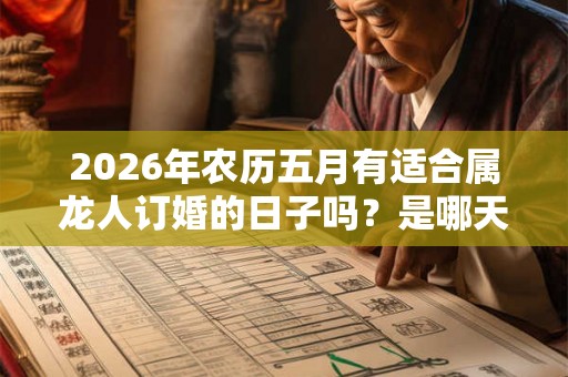 2026年农历五月有适合属龙人订婚的日子吗？是哪天？