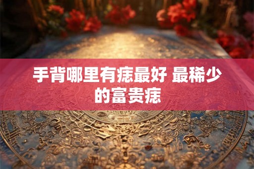 手背哪里有痣最好 最稀少的富贵痣