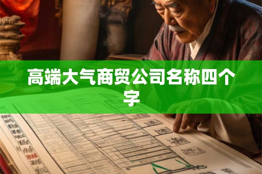 高端大气商贸公司名称四个字