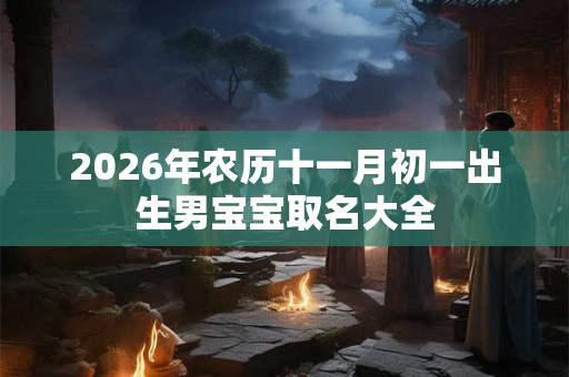 2026年农历十一月初一出生男宝宝取名大全